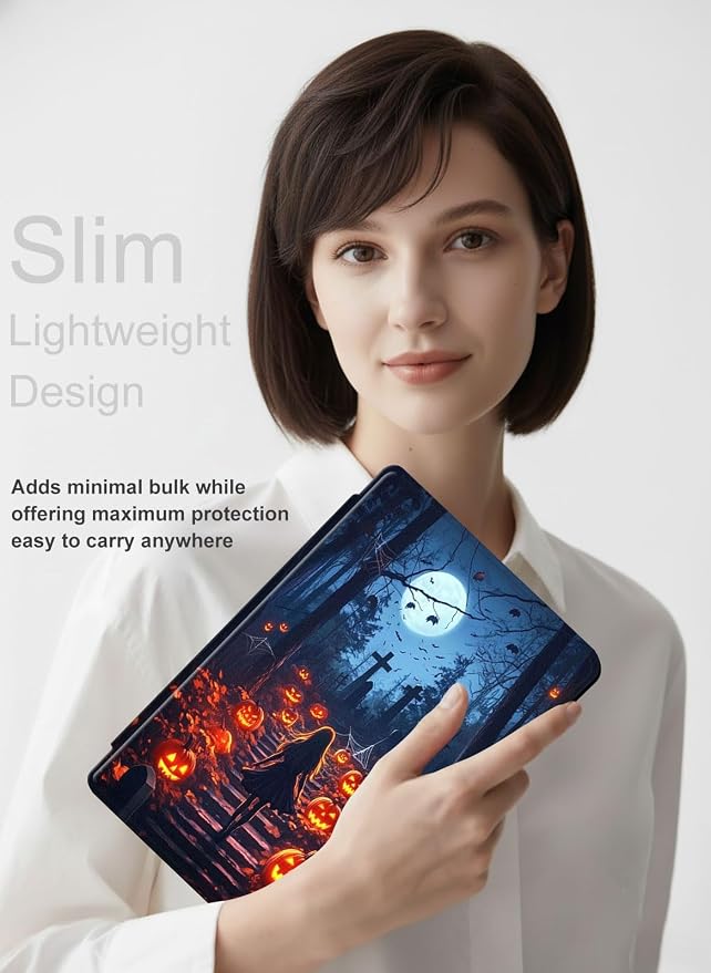 for iPad 11th Generation (A16 2025) 11 / iPad 10th Gen 10.9 2022 Case 360° Rotating PU Leather Stand Cover with Auto Sleep/Wake Shockproof TPU Backl Raccoon Perched