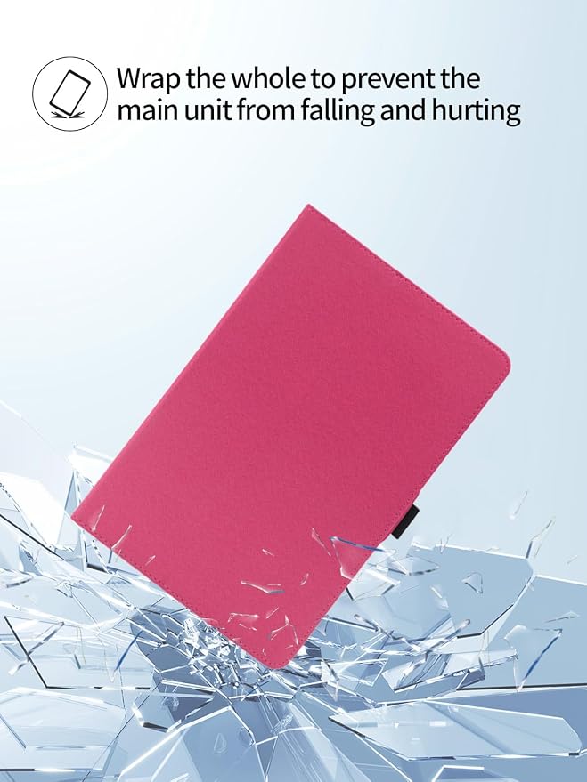 Case for CUPEISI CP31M Tablet 10 inch Android 15 TabletsUYRUREL Leather Slim Folding Stand Cover with Hand Strap Magnet for Men Women Full ProtectionBlack.
