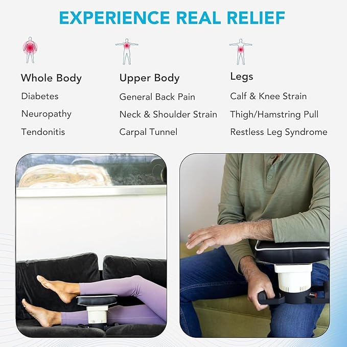 MedMassager Foot & Body Plus Combo| Deep Tissue Massage Therapy Units, at-Home Massager, Dual Speed Motors | Reduces Pain & Improves Blood Circulation | MMF07 & MMB06