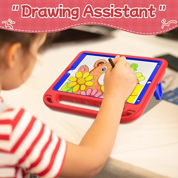 BMOUO Kids Case for iPad 9th/8th/7th Generation (iPad 10.2 Inch 2021/2020/2019) with Built-in Screen Protector Durable Shockproof Handle Stand iPad 9th 8th 7th Generation Case for Kids Black