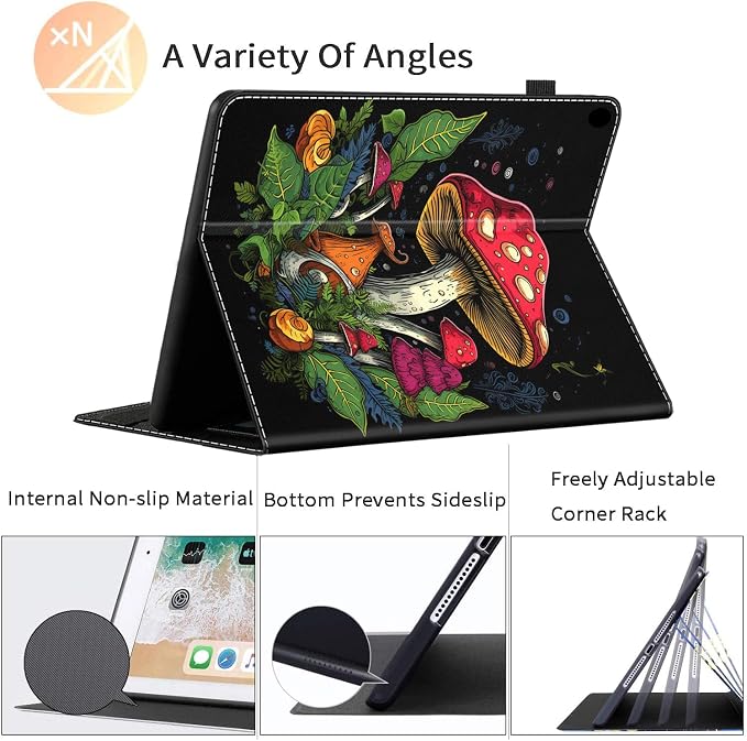 Case Fits All-New Amazon Kindle Fire HD 10 &amp 10 Plus Tablet (13th/11th Generation 2023/2021 Release) 10.1 Durable Shockproof Protective Cover with Auto Wake/Sleep，Black Woman Queen Afro Design
