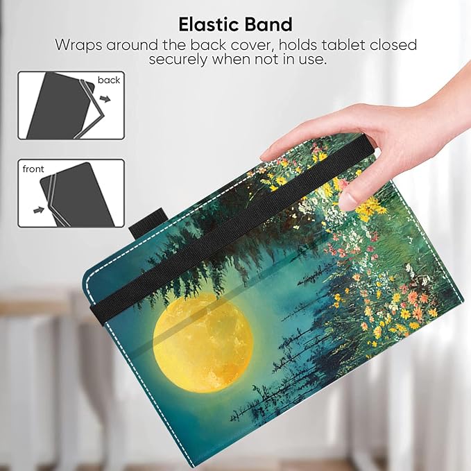 Universal 11 12 Inch Android Tablet Case Slim Fit Standing Cover for 10.9 11 11.5 12 Touchscreen Tablet with Multiple Viewing AnglesBird Tree