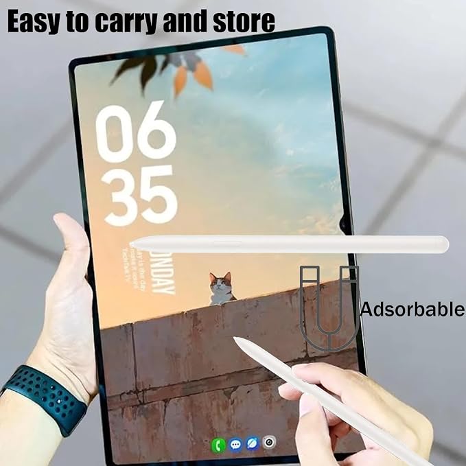 Galaxy Tab S11 Stylus Pen Replacement for Samsung Galaxy Tab S11 Ultra Stylus Pen for Galaxy Tab S11 S Pen WithoutBluetooth with Free 5 Tips (Gray)
