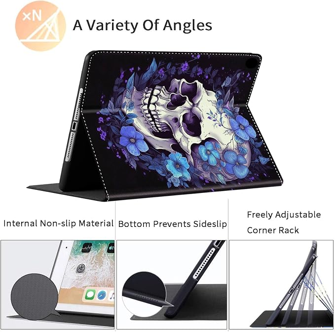 Case for iPad Pro 11 Inch 2022/2021/2020 (4th/3rd/2nd Gen) for iPad Air 5th / 4th Generation 10.9 Inch (2022/2020) Durable Shockproof Protective Cover，Black Woman Queen Afro Design