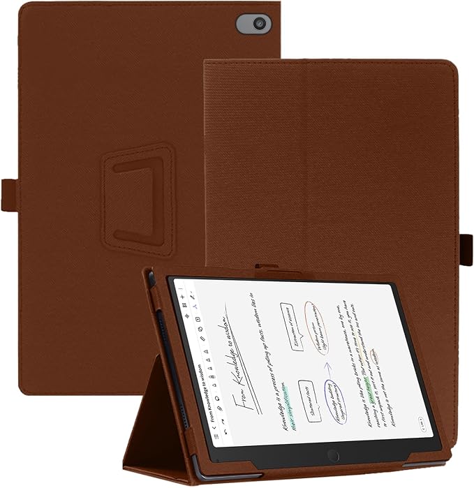 Case for TCL Note A1 NXTPAPERNOUKAJU Tablet Protection CoverFolding Stand with Pencil Holder and Wrist StrapDrop-ResistantProtection Case for TCL Note A1 NXTPAPER Tablet 11.5inch(Brown)