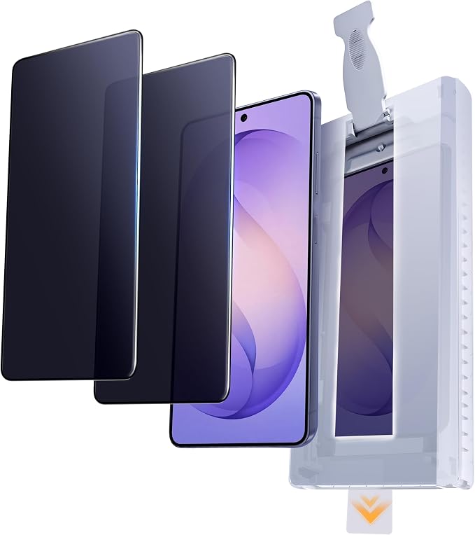 9H Privacy Screen Protector Compatible with Samsung Galaxy S26 Ultra 2Pack | Easy Installation with Alignment Tool 9H Shatterproof Tempered Glass Fast Fingerprint Unlock Case Friendly 6.9 Inch