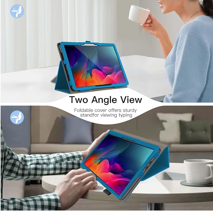 Tablet Case Cover For ApoloMedia EP1095T/ApoloSign EP1095T TabletMulti-Viewing AnglesSlim Light Shell Stand Cover for ApoloMedia EP1095T/ApoloSign EP1095T Tablet with Hand Strap&amp Pencil HolderB