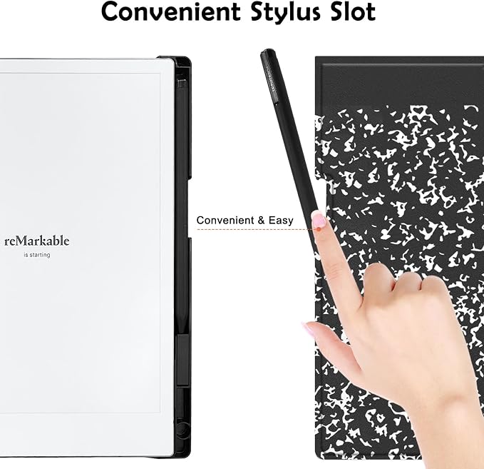 Case for Remarkable 2 Paper Tablet 10.3 2020 ReleasedLightweight and Hard Back Shell Protective Book Folio Cover with Built-in Pen HolderComes with Remarkable 2 Pen Tips.