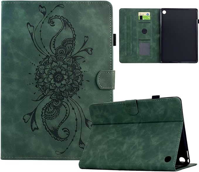 Case for Kindle Fire HD 10 &amp Fire HD 10 Plus 13th/11th Generation 2023 2021 | Synthetic Leather Flip Folio Stand Cover with Auto Wake/Sleep for Kindle Fire HD 10 &amp Fire HD 10 Plus Beach