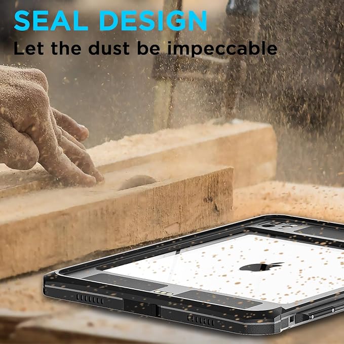 AICase Waterproof Case for iPad Pro 11 Inch 4th/3rd/2nd Generation (2022/2021/2020)[Built-in Screen Protector] Full-Body Rugged Shockproof Drop Proof Protective Cover for iPad Pro 11 Inch