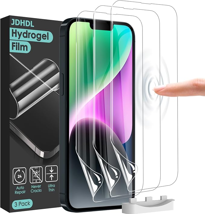 3 Pack Flexible Film Screen Protector for iPhone 12 Pro Max Non-breakable Soft TPU Hydrogel Film for iPhone 12 Pro Max Screen Protector Film (NOT Glass)
