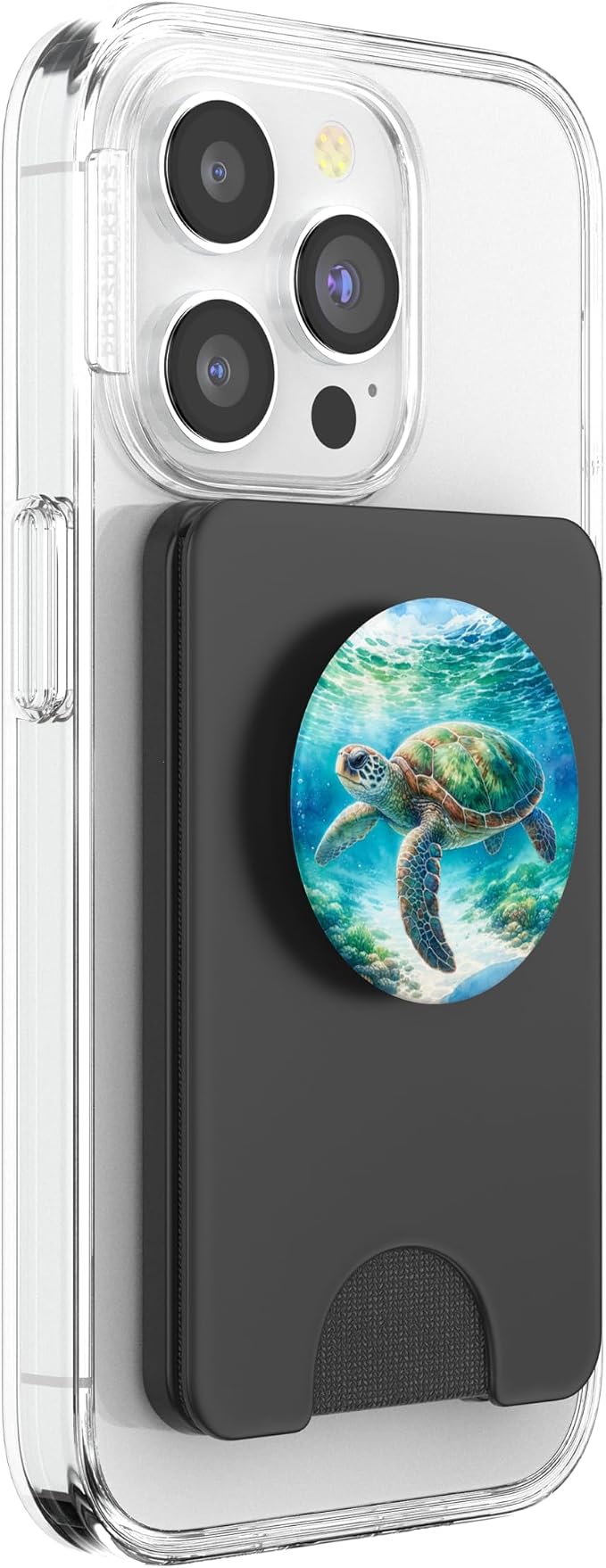 Green Sea Turtle Relaxing Watercolor for Sea Turtle Lovers PopSockets Adhesive PopGrip