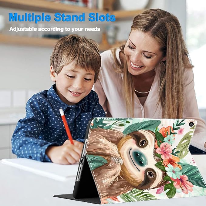 Case for iPad 10th Generation (2022 Release) 10.9 Inch Durable Shockproof Protective Cover for New iPad 10th gen 10.9 2022 Elephant Sunflower