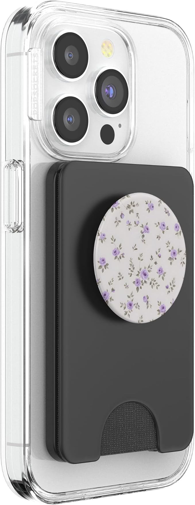 Cute Lavender Rose Pattern Floral PopSockets PopGrip for MagSafe