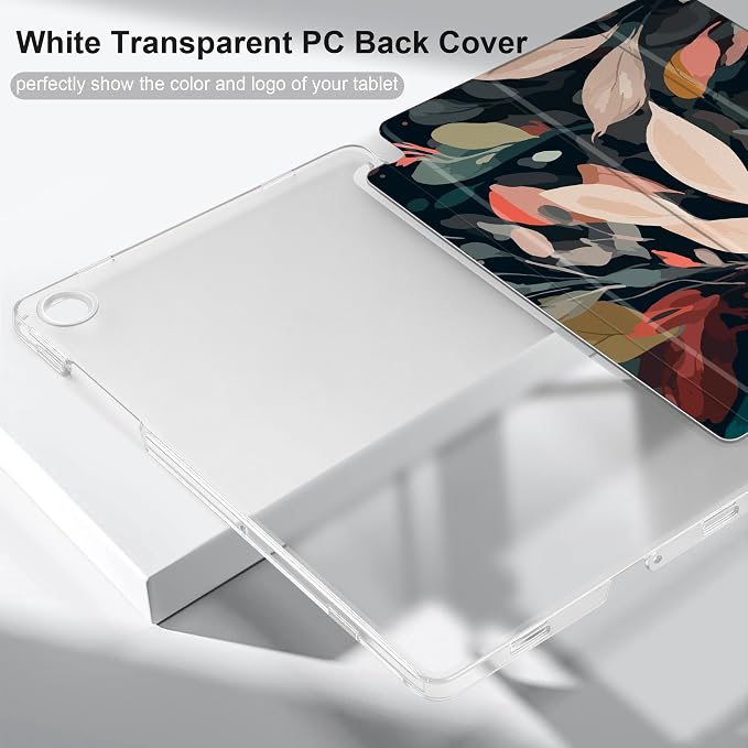 Case for Samsung Galaxy Tab A11 Plus A11+ 11 inch (2025/2026) &amp Tab A9 Plus A9+ 11 inch (2024/2023) Slim Smart Stand Cover with Translucent Hard Back Auto Wake/Sleep - Bear with Bows
