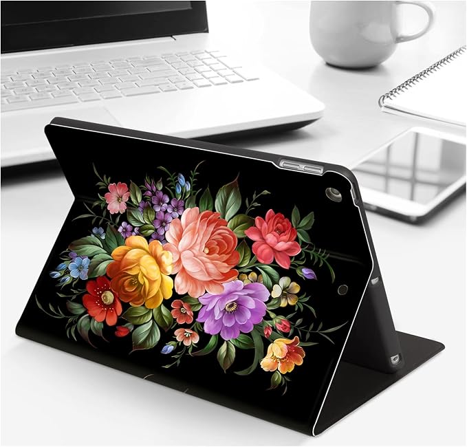 Lokigo Case for iPad 9th/8th/7th Gen 10.2 Air 3rd/Pro10.5 Aurora Forest | Protective Folio Soft Back Cover Pencil Holder for Teens/Students/Office Staffs 4 Angles Viewing Stand Auto Wake/Sleep