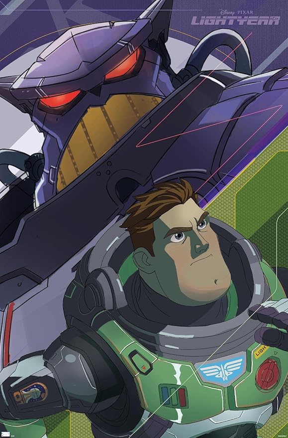 Trends International Disney Pixar Lightyear - Buzz and Zurg Wall Poster, 22.375" x 34", Premium Unframed Version