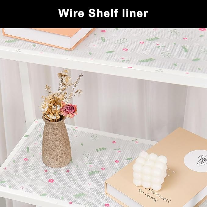 Cooyes Shelf Liner – Premium Non-Adhesive Cabinet & Drawer Liner for Kitchen – Waterproof Shelf Paper with Modern Pattern – Durable EVA Cabinet Mat – Easy to Cut （24" W x 360" L）