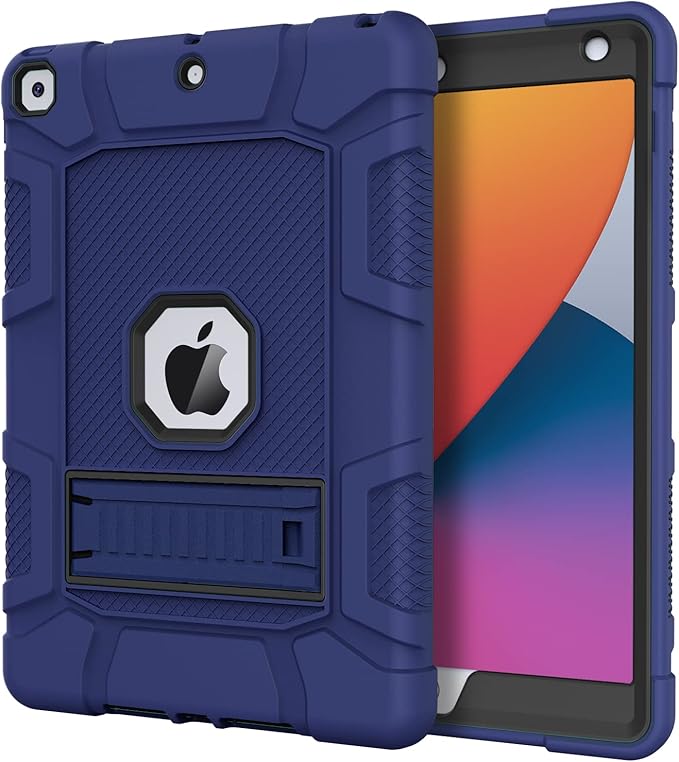 Azzsy Case for iPad 9th Generation/iPad 8th Generation/iPad 7th Generation (10.2 Inch 2021/2020/2019 Model) Heavy Duty Shockproof Rugged Protective Case for iPad 10.2 inch Alpine Green
