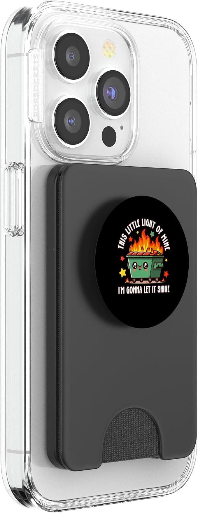 Fun Groovy This Little Light-Of Mine Emotional Dumpster Fire PopSockets PopGrip for MagSafe