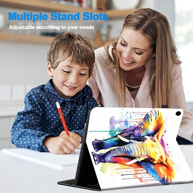 Case for 7 All-New Kindle Paperwhite 12th Gen 2024 &amp Kindle Colorsoft Signature Edition (2024 Release) PU Leather Folio Cover with Auto Wake/Sleep ，Blue Dragon