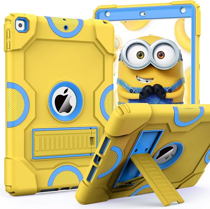 ZoneFoker for iPad 9th Generation Case iPad 8th 7th Generation Case iPad 10.2 Inch 2021/2020/2019 Case Heavy Duty Rugged Shockproof Protective Cover with Kickstand Black