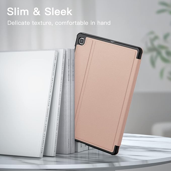JETech Folio Case Cover for Samsung Galaxy Tab S6 Lite 10.4 Black | Multi-Angle Stand Cover S Pen Holder Slim Protective Cover Auto Wake/Sleep