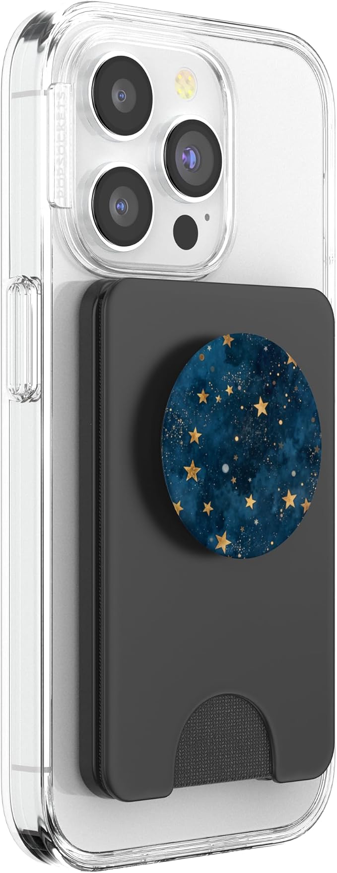 Blue Starry Pattern PopSockets PopWallet for MagSafe