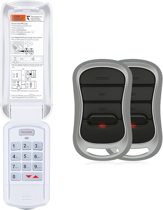 Genie Garage Door Opener Keypad & Remote GK-R G3T-R, Wireless Keyless Intellicode【10-Year-Warranty】