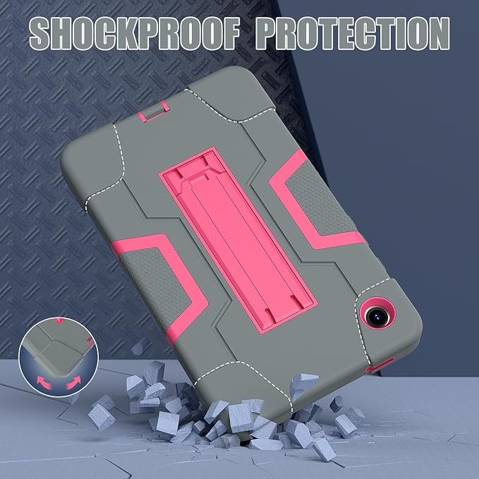 case for Galaxy Tab A9 8.7 2023 Case Hard PC Soft Silicone Kickstand Rugged Heavy Duty High Impact Protective Case for Samsung Galaxy Tab A9 8.7 Inch 2023 SM-X110 SM-X115 Black