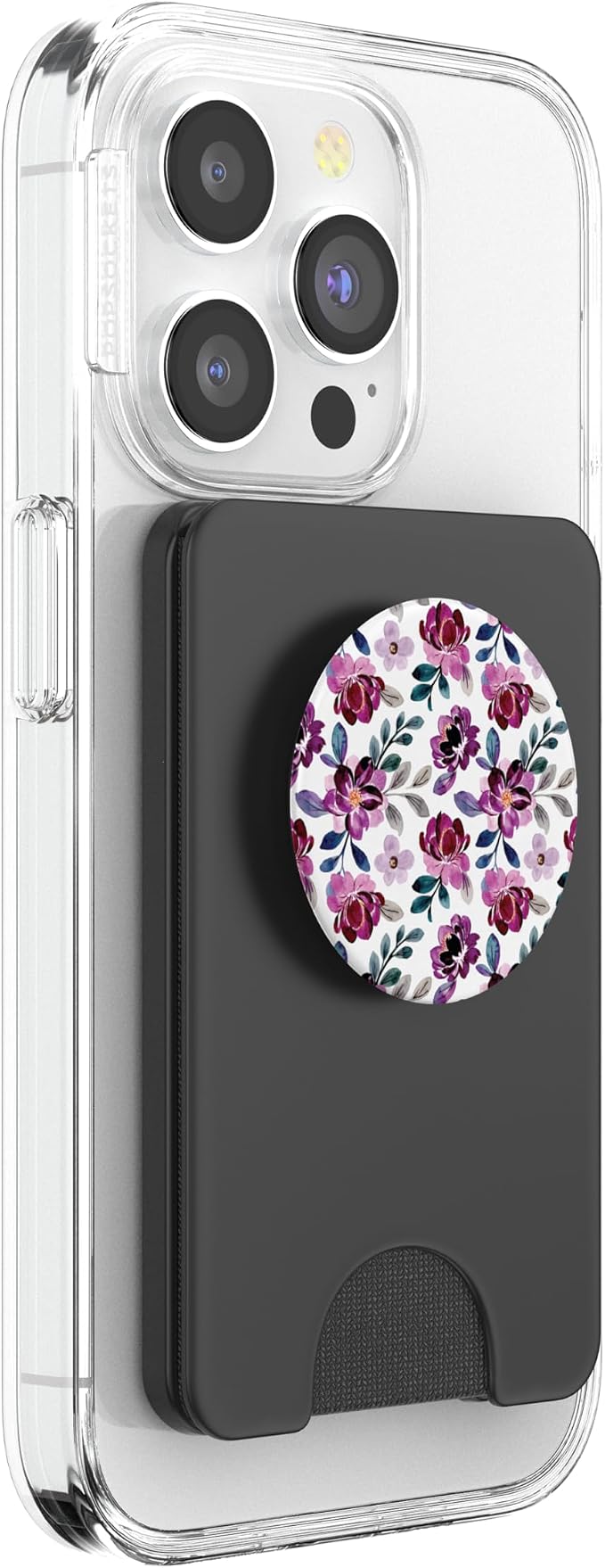 Beautiful Violet Floral Watercolor Flowers PopSockets Adhesive PopGrip