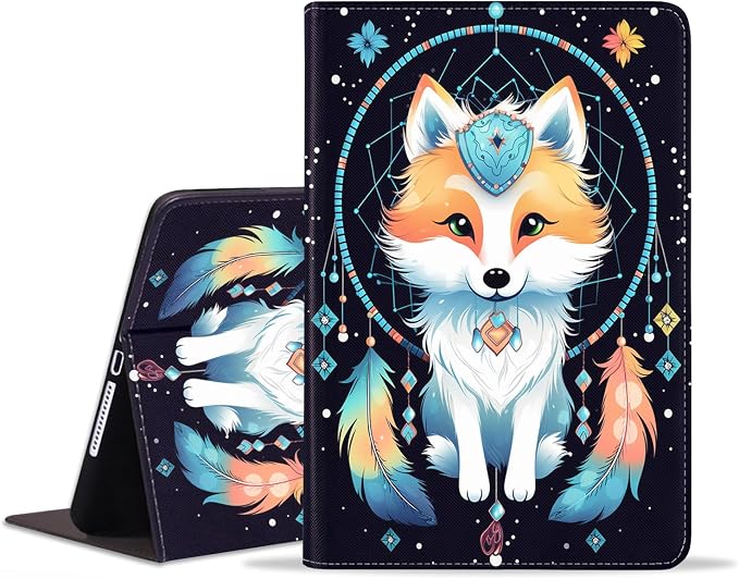 Case for Samsung Galaxy Tab S10 Lite/ S10 FE/ S9 FE 5G 10.9 Inch/ S9 11 Inch - Slim PU Leather Folding Stand Folio Cover with Auto Sleep/Wake - African American Girl
