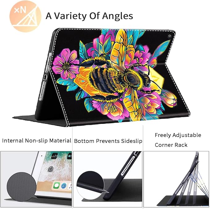Case for iPad 10th Generation (2022 Release) 10.9 Inch Durable Shockproof Protective Cover for New iPad 10th gen 10.9 2022 Elephant Sunflower