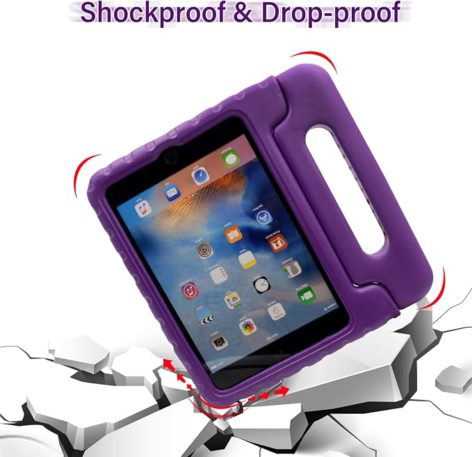 LEFON Kids Case Shockproof for iPad mini 5/4/3/2/1 iPad mini 4th Generation Case for Kids with Convertible Handle Light Weight Super Protective Stand Cover for iPad mini 5th Gen 7.9 Inch
