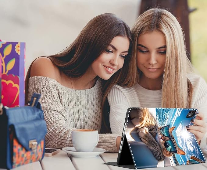 Case for New iPad (A16) 11th Generation 11 Inch 2025 for iPad 10th Generation 10.9 2022 Multi-Angle Smart Stand Cover Auto Sleep/Wake Halloween Panda Wizard and Pumpkin