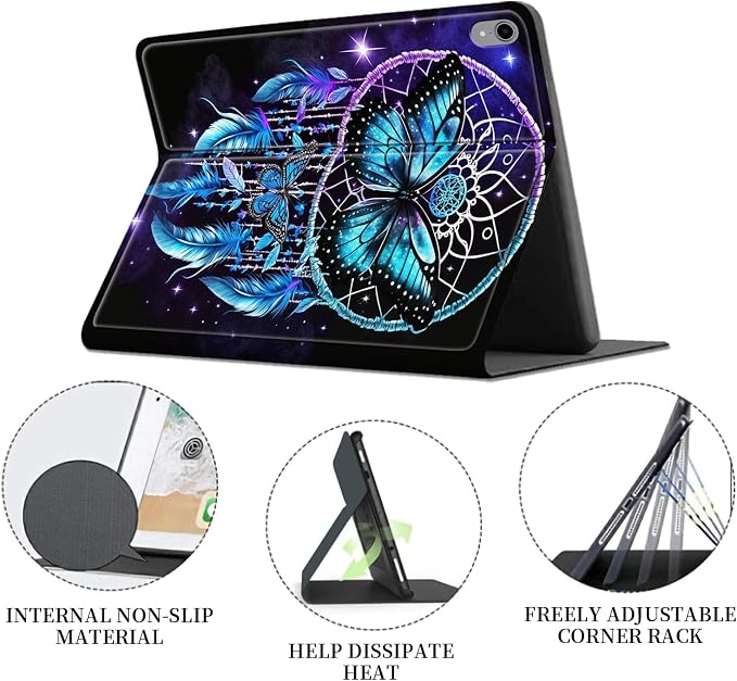 Case for iPad (A16) 11th Generation 11 Inch 2025/ iPad 10th Generation 10.9 Inch 2022 CaseHybrid Slim Multi-Angles Stand Auto Wake/Sleep Cover-Beach Sunset