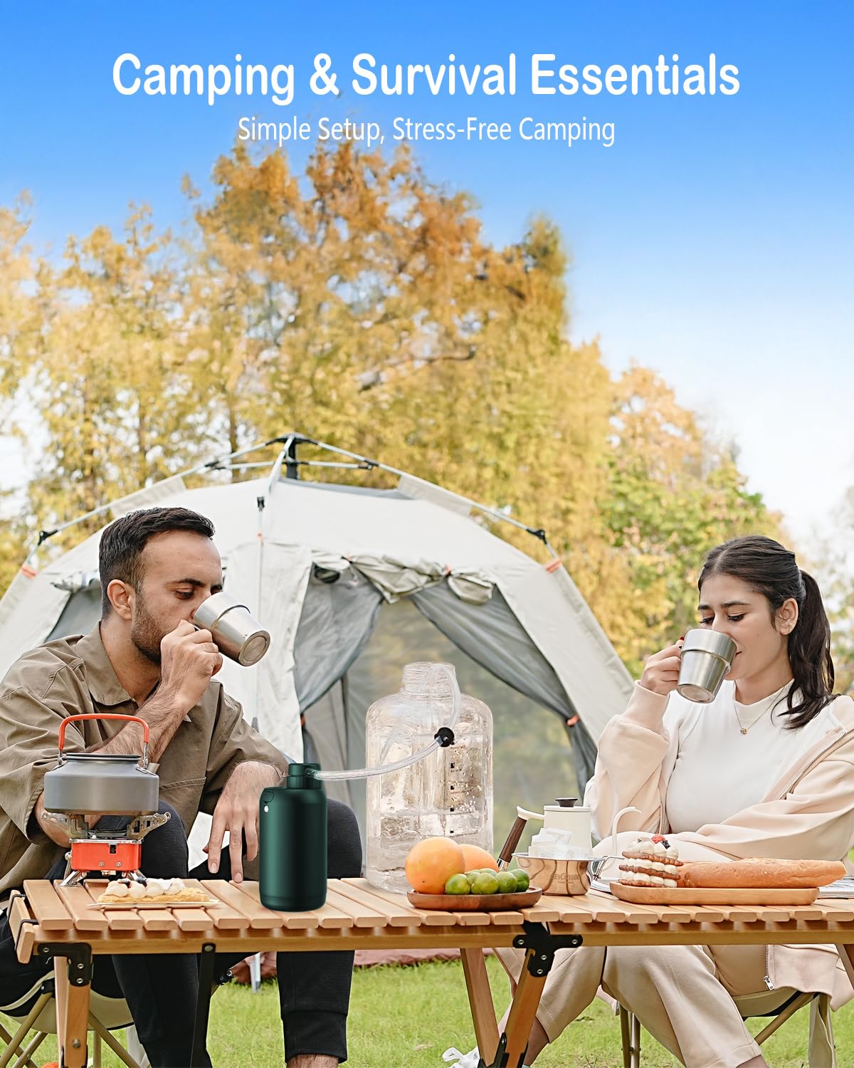BKLES Portable Electric Water Filter for Survival, Camping & Emergencies