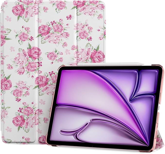 ProCase Smart Case for iPad Air 11-inch M4/M3/M2 &amp Air 10.9 5th/4th Gen | Hard Back Cover with Auto Sleep/Wake Slim Lightweight Case for iPad Air 11 2026/25/24 &amp 10.9 2022/2020-Aqua