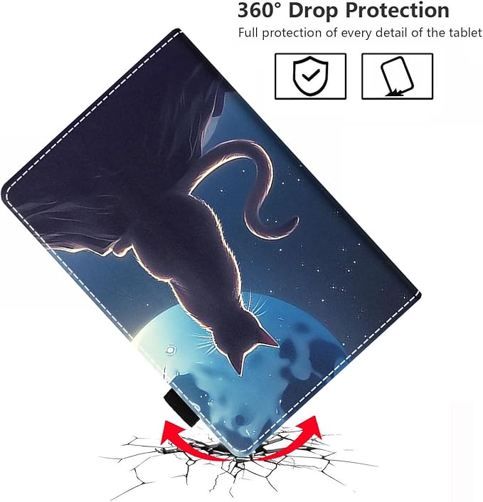 Case for Amazon Kindle Fire 7 Tablet (9th/7th Generation 2019/2017 Release 7 Display) with Card Slot &amp Auto Sleep/Wake - Slim Folding Stand Folio Cover - African Women