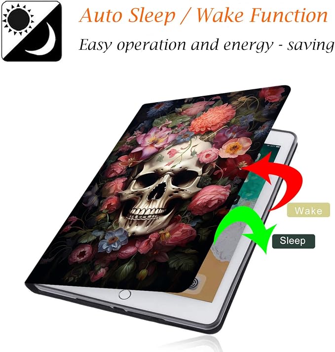 Case for Samsung Galaxy Tab A9 Plus 11 2023 Multi-Viewing Angles with Automatic Sleep/Wake Function for Samsung Galaxy A9+Tablet (SM-X210/X216/X218) American Flag Wolf