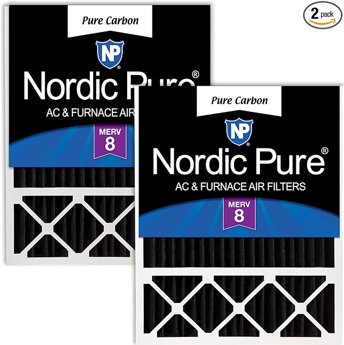 Nordic Pure 20x25x5 Lennox X6673 X6675 Replacement Odor Reduction Merv 8 Filter