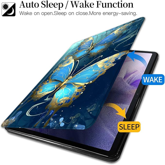 Case for Kindle Fire 7 Tablet (12th Generation 2022 Release) Baseball Theme 360 Degree Rotating Stand Protective Cover with Auto Sleep/Wake for Fire 7 2022 Tablet