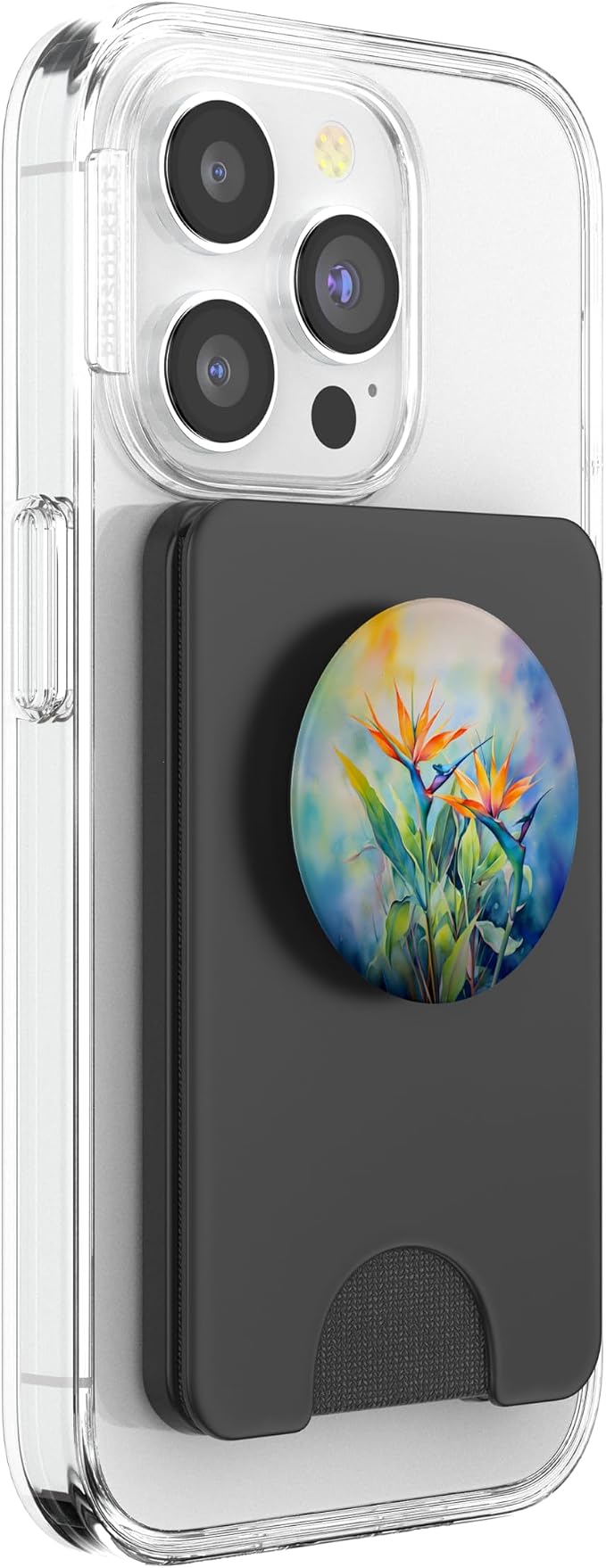 Bird of Paradise Flower Watercolor PopSockets Adhesive PopGrip