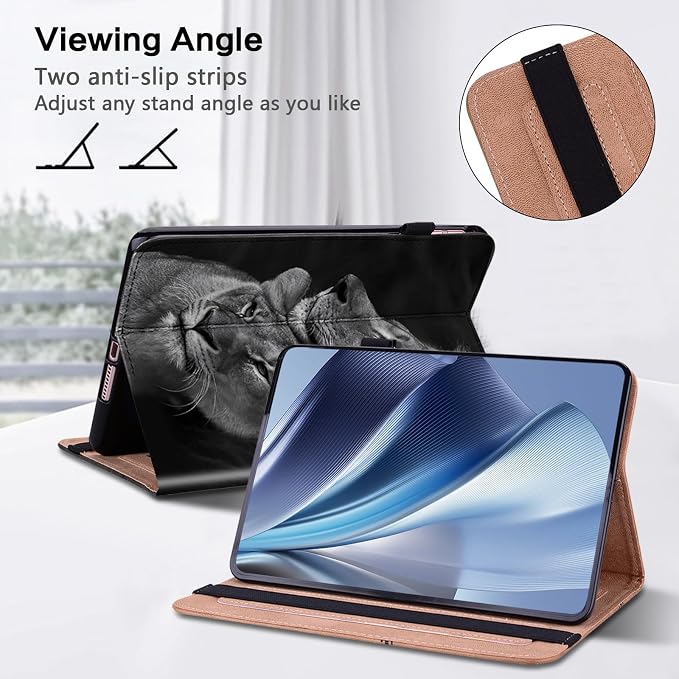 ALILANG Case for Kindle Fire HD 10 &amp 10 Plus Tablet (13th/11th Generation 2023/2021 Release) 10.1 Shockproof Folding Stand Cover for Amazon Fire Hd 10 Tablet Case-Basalt Eagle