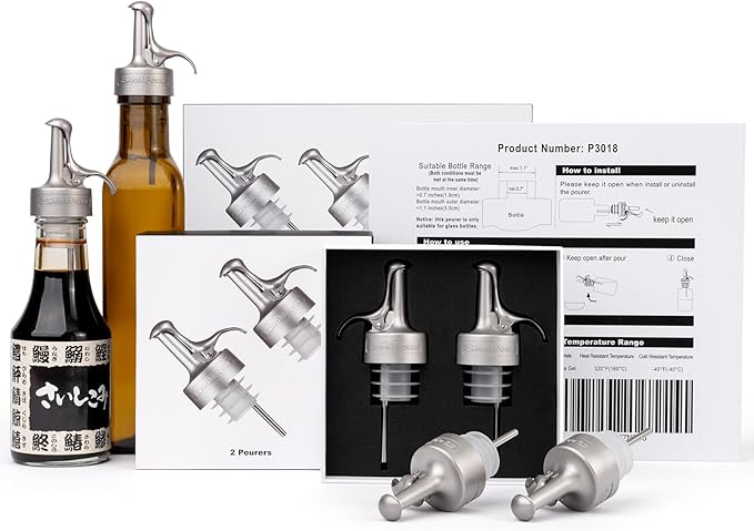 Oil Pour Spout, Olive Oil Spouts, Dispenser Pour Spouts for Bottles