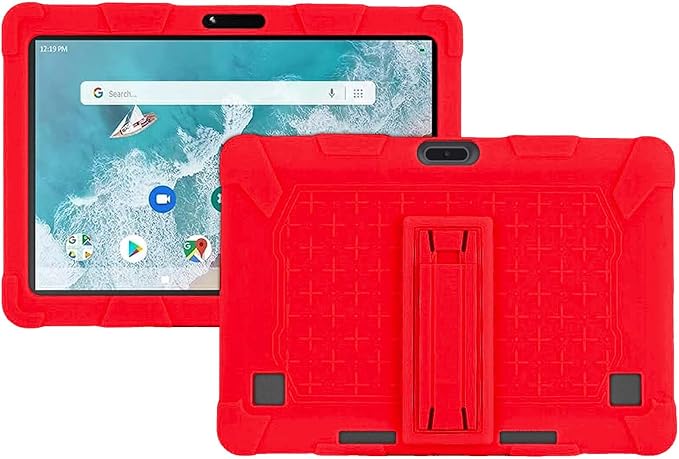 Case for ZZB ZB10 / JUNYANG Tablet 10.1 inchSoft Silicone Protector CoverKids FriendlyAdjustable Stand Tablet Cover4 Corners Thicken ShockproofBlack