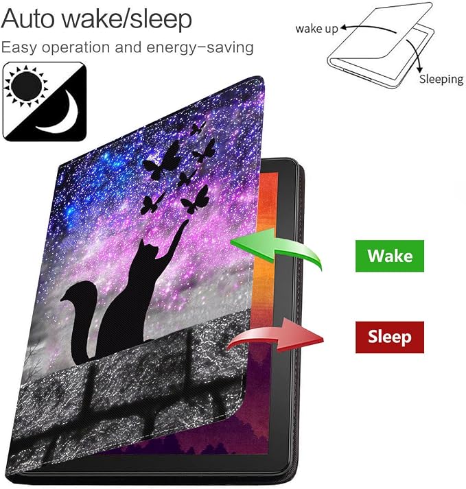 Case for Samsung Galaxy Tab S10 Lite/ S10 FE/ S9 FE 5G 10.9 Inch/ S9 11 Inch - Slim PU Leather Folding Stand Folio Cover with Auto Sleep/Wake American Flag &amp Bullets