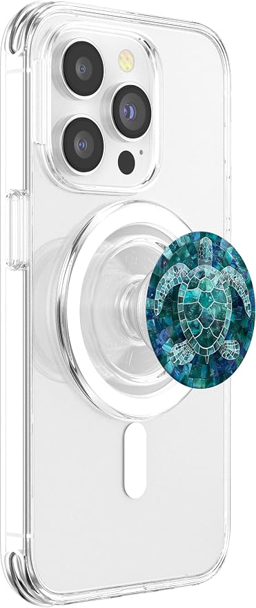 Aesthetic Ocean Animals Blue Sea Turtle Artwork PopSockets Adhesive PopGrip