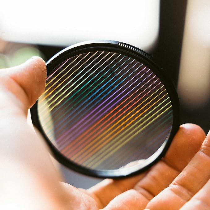 Prism Lens Filter 82mm Starlight Glare Filter Anamorphic Lens Flare Effect