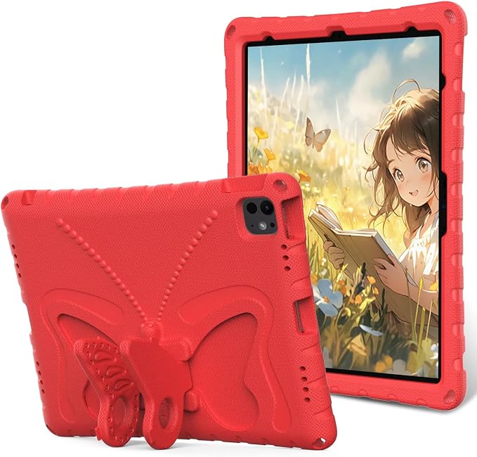 Case for iPad 11th Gen (A16) 11 inch 2025 &amp 10th Generation 10.9 2022 &amp Air 11 2025/2024 &amp Air 6/5th/4th Gen &amp Pro 11 Butterfly Shockproof Cover -Black